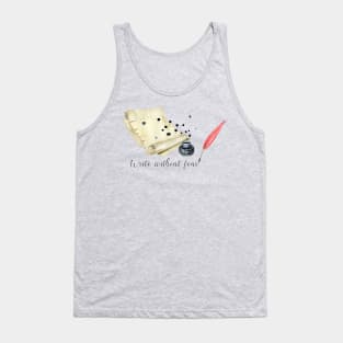 Write without fear Tank Top